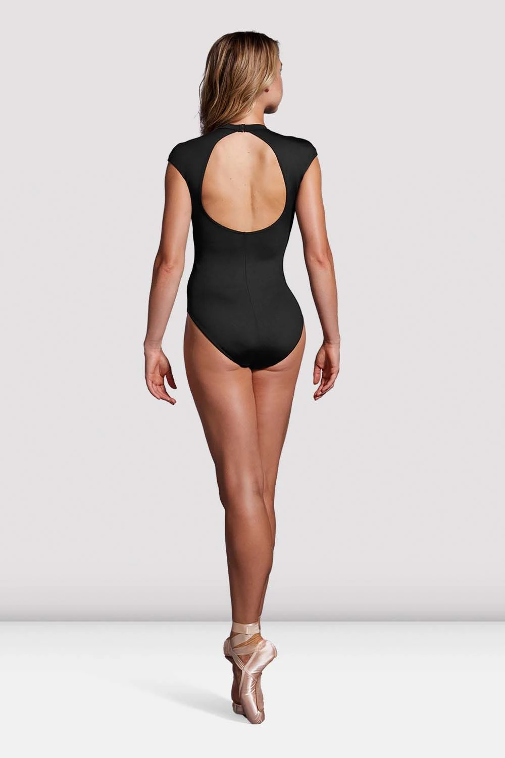 Ladies Mirella Black Label Cap Sleeve Open Back Leotard - Image 3