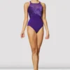 Ladies Nakita Velvet High Neck Leotard