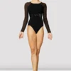 Ladies Dana Velvet Long Sleeve Leotard