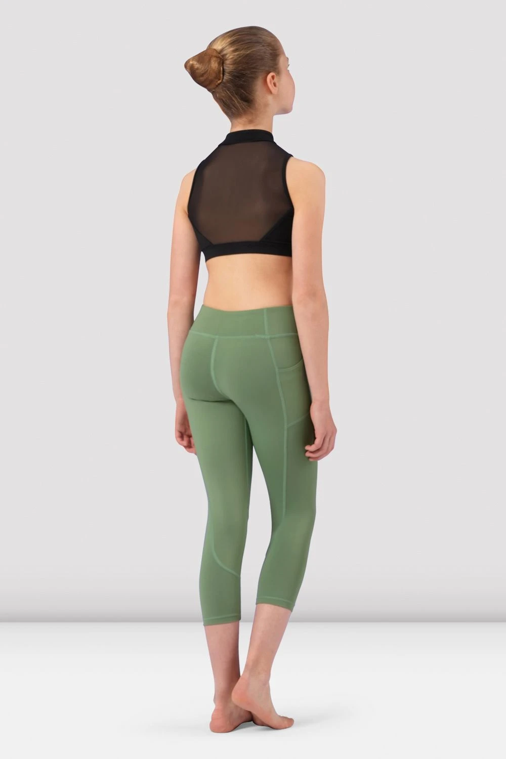 Girls Sadie Zip Front Crop Top - Image 2