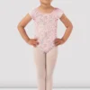 Girls Mirella Ditsy Floral Frill Sleeve Leotard