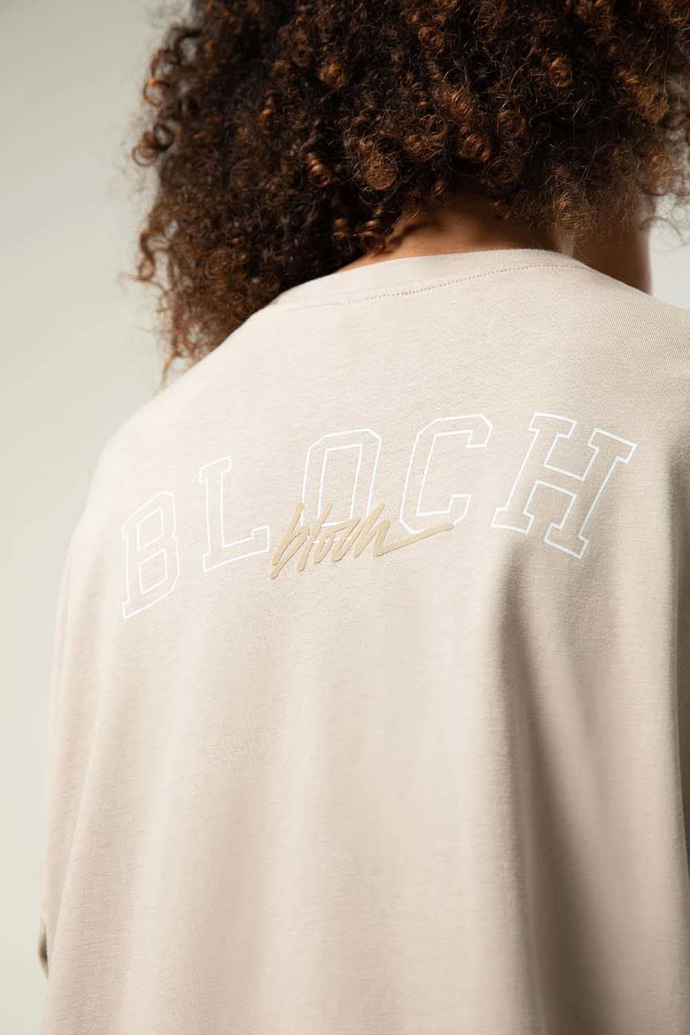 Ladies Bloch Print Oversized Long Sleeve Tee - Image 4